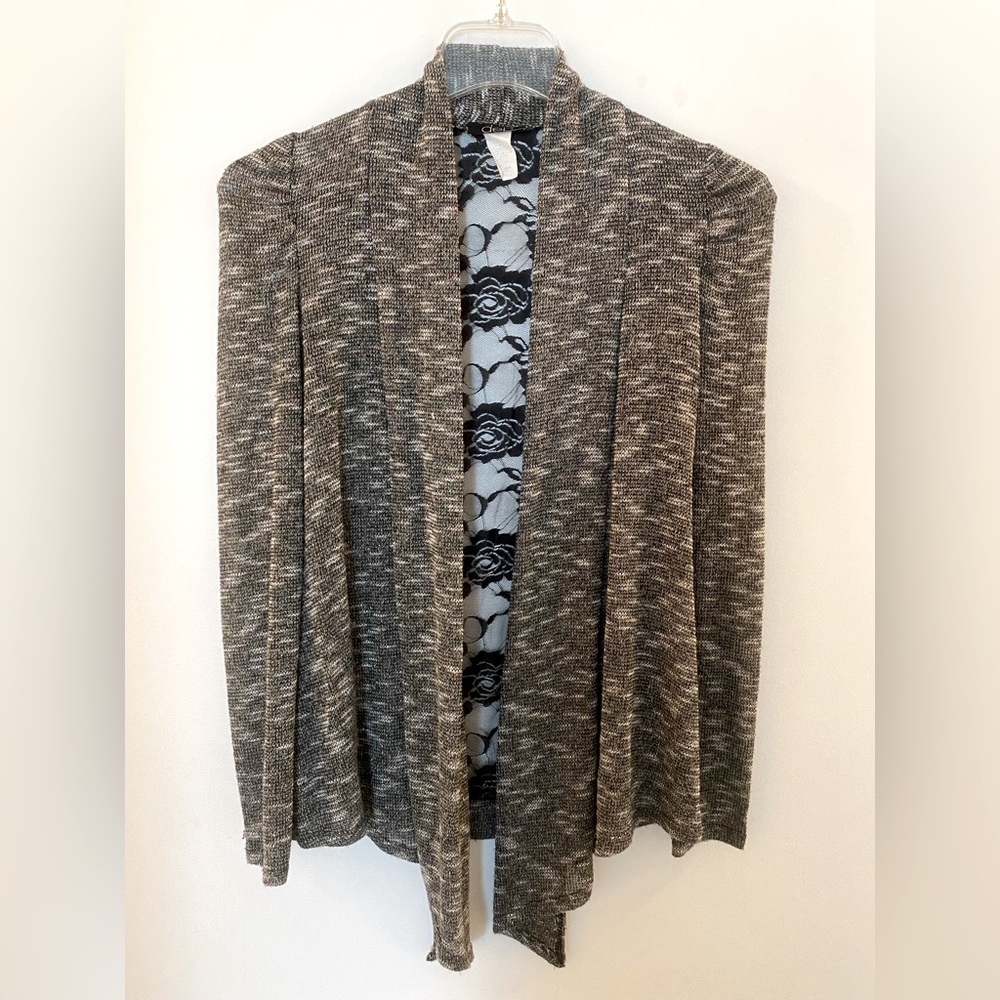 Deb open cardigan with back lace size small